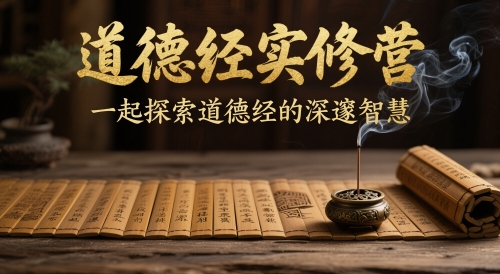 道德经实修营，一起探索道德经的深邃智慧-立业有术