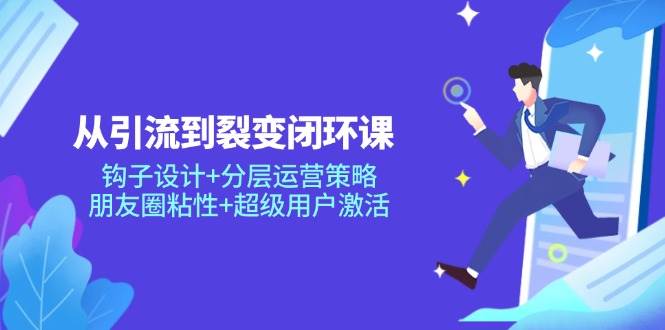 （14726期）从引流到裂变闭环课：钩子设计+分层运营策略，朋友圈粘性+超级用户激活-立业有术