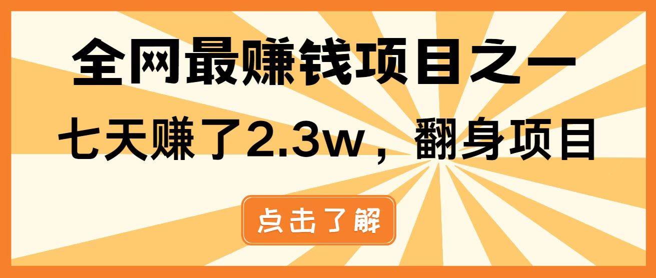 （14723期）暴利项目，每天被动收益1500+，长期管道收益！0成本自己做老板！-立业有术