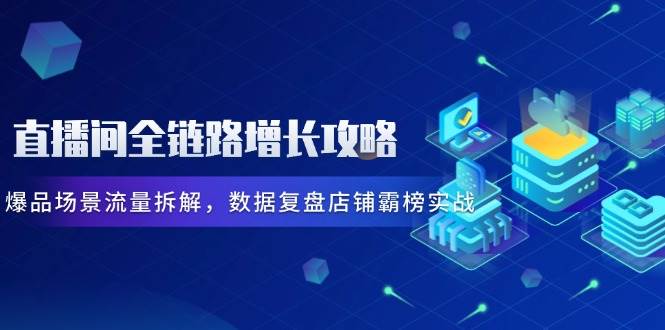 （14721期）直播间全链路增长攻略，爆品场景流量拆解，数据复盘店铺霸榜实战-立业有术