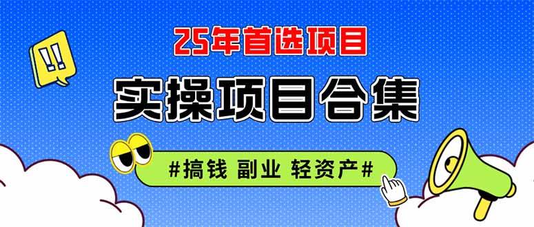 （14767期）2025实操项目合集 挂机类型 直播类型 轻资产创业类型 课程分享各项目介…-立业有术