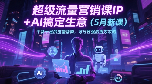 超级流量营销课IP+AI搞定生意（5月新课）干货十足的流量指南，可行性强的提效攻略-立业有术