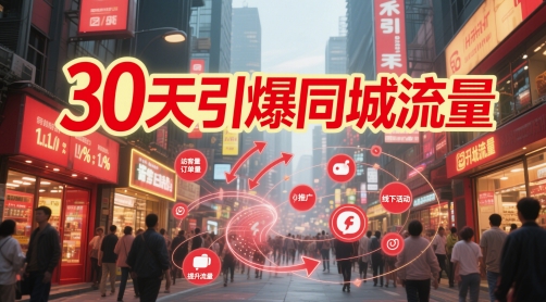 30天引爆同城流量：团购篇 认知篇 流量篇 来客篇 达人篇 老板人设IP篇 投流篇-立业有术