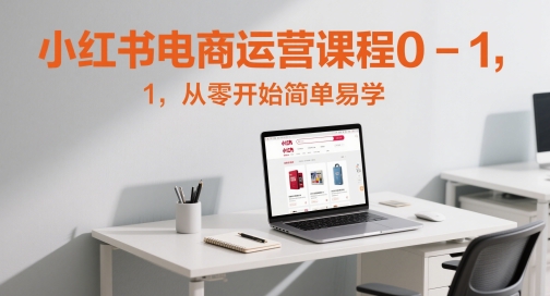小红书电商运营课程0-1，从零开始简单易学-立业有术