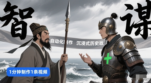 扣子工作流一键生成沉浸式历史故事，一天工作量，3分钟搞定-立业有术