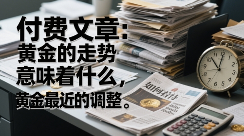 付费文章：黄金的走势意味着什么，如何看待黄金最近的调整-立业有术