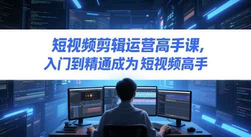 短视频剪辑运营高手课，入门到精通成为短视频高手-立业有术