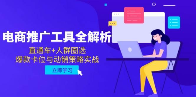 （14869期）电商推广工具全解析，直通车+人群圈选，爆款卡位与动销策略实战-立业有术