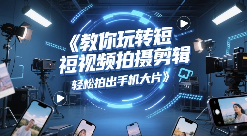 教你玩转短视频拍摄剪辑，轻松拍出手机大片-立业有术