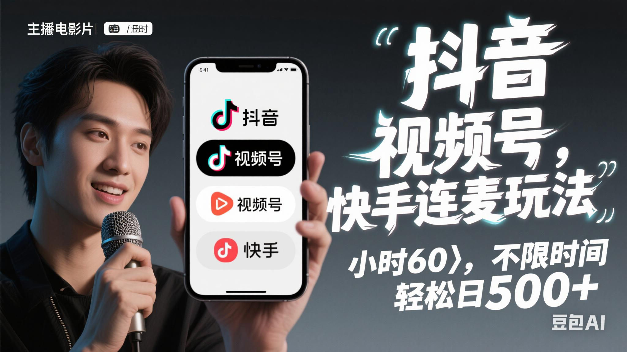 （14899期）抖音，快手，视频号无脑连麦玩法！快速入门，单日稳冲1000+-立业有术