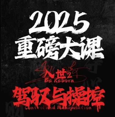 2025重磅大课，入世2，驾驭与控制-立业有术