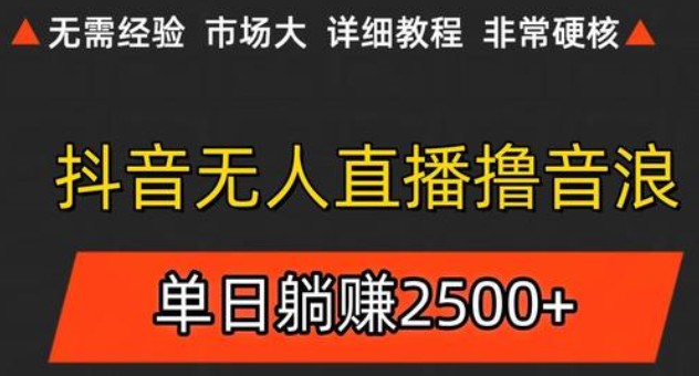 抖音无人直播6.0 简单无脑可矩阵 每天两小时轻松躺赚500+-立业有术