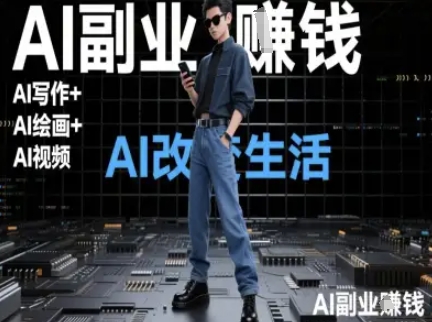 AI改变生活（Ai写作+AI绘画+Ai视频），AI副业挣钱-立业有术