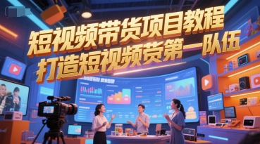 短视频带货项目教程，打造短视频带货第一队伍-立业有术