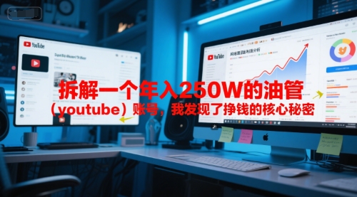 付费文章：拆解一个年入250W的油管（youtube）账号，我发现了挣钱的核心秘密-立业有术