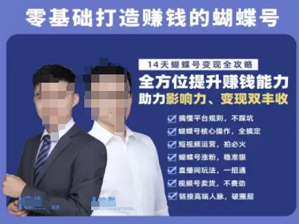 蝴蝶号专栏-视频号运营教程，零基础打造挣钱的蝴蝶号，14天蝴蝶号变现全攻略-立业有术