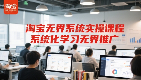 淘宝无界系统实操课程，系统化学习无界推广-立业有术