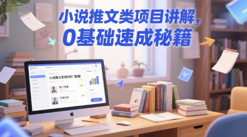 小说推文类项目讲解，0 基础速成秘籍-立业有术