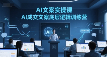 AI文案实操课，AI成交文案底层逻辑训练营-立业有术