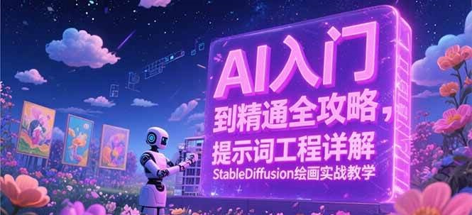 AI入门到精通全攻略，提示词工程详解，StableDiffusion绘画实战教学-立业有术