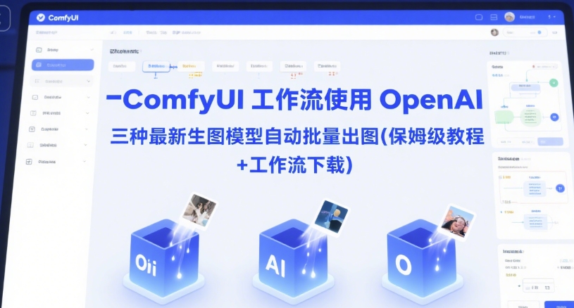 ComfyUI 工作流使用 OpenAI 三种最新生图模型自动批量出图(保姆级教程+工作流下载)-立业有术