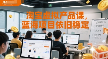 淘宝虚拟产品课，蓝海项目依旧稳定-立业有术
