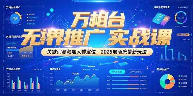 （15192期）万相台无界推广实战课，关键词测款加人群定位，2025电商流量新玩法-立业有术
