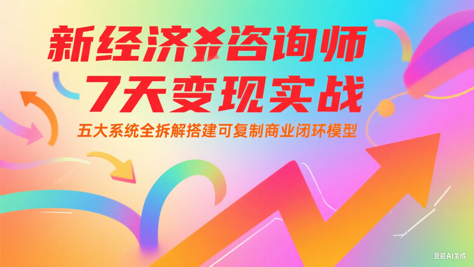 新经济咨询师 7 天变现实战：五大系统全拆解搭建可复制商业闭环模型-立业有术