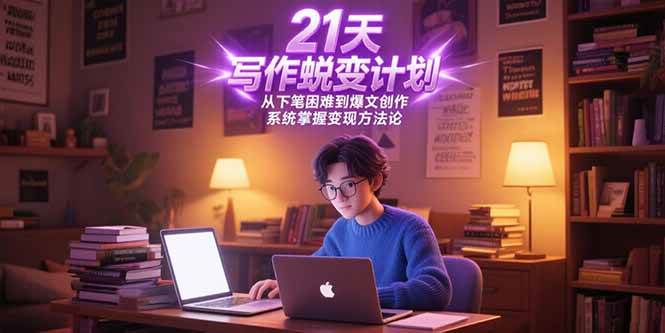 （15204期）21天写作蜕变计划，从下笔困难到爆文创作，系统掌握变现方法论-立业有术