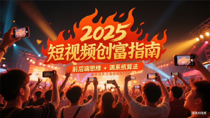 2025短视频创富指南，前后端思维 + 系统算法，教你月入过万变现路径-立业有术
