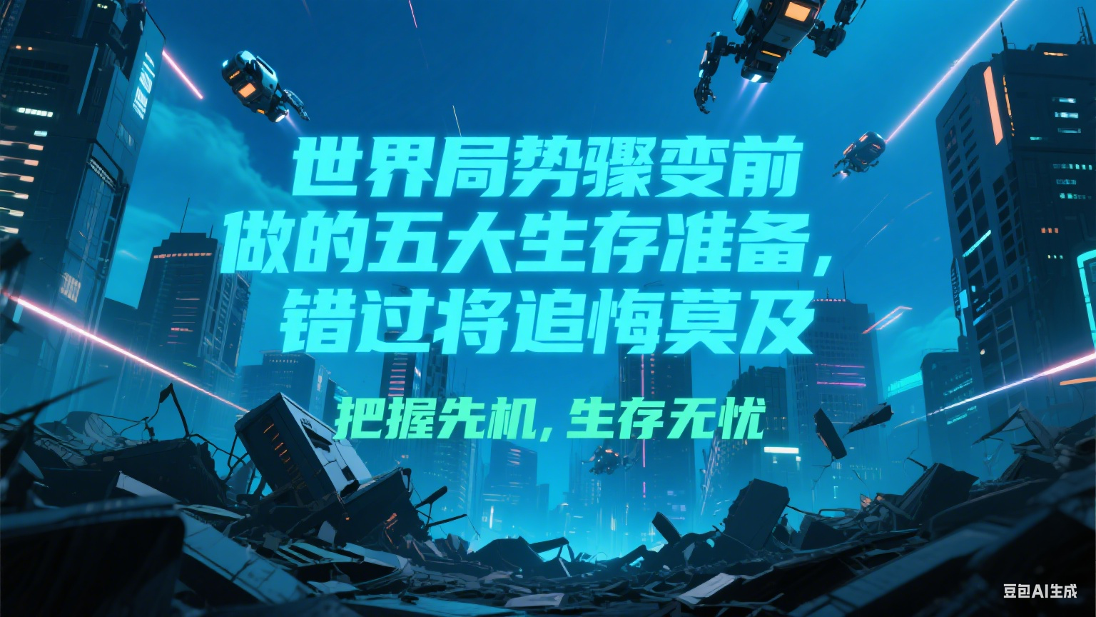 付费文章《世界局势骤变前必做的五大生存准备，错过将追悔莫及》-立业有术