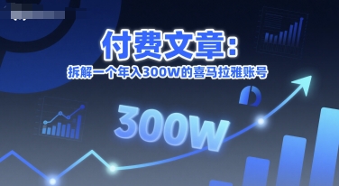 付费文章：拆解一个年入300W的喜马拉雅账号-立业有术