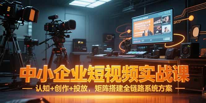 （15249期）中小企业短视频实战课，认知+创作+投放，矩阵搭建全链路系统方案-立业有术