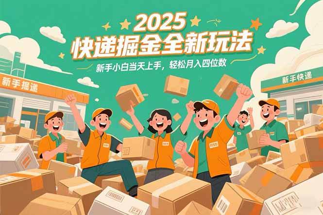 （15244期）2025快递掘金全新玩法，新手小白当天上手，轻松月入四位数！-立业有术