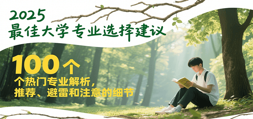 2025最佳大学专业选择建议，100个热门专业解析，推荐、避雷和注意的细节-立业有术