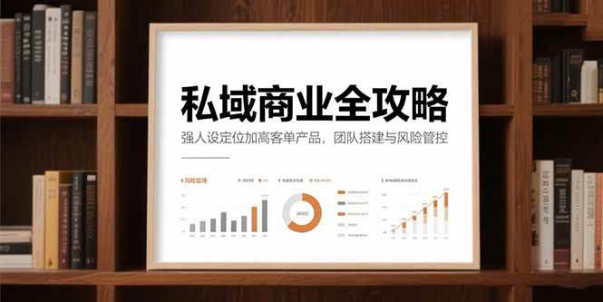 （15294期）私域商业全攻略，强人设定位加高客单产品，团队搭建与风险管控-立业有术