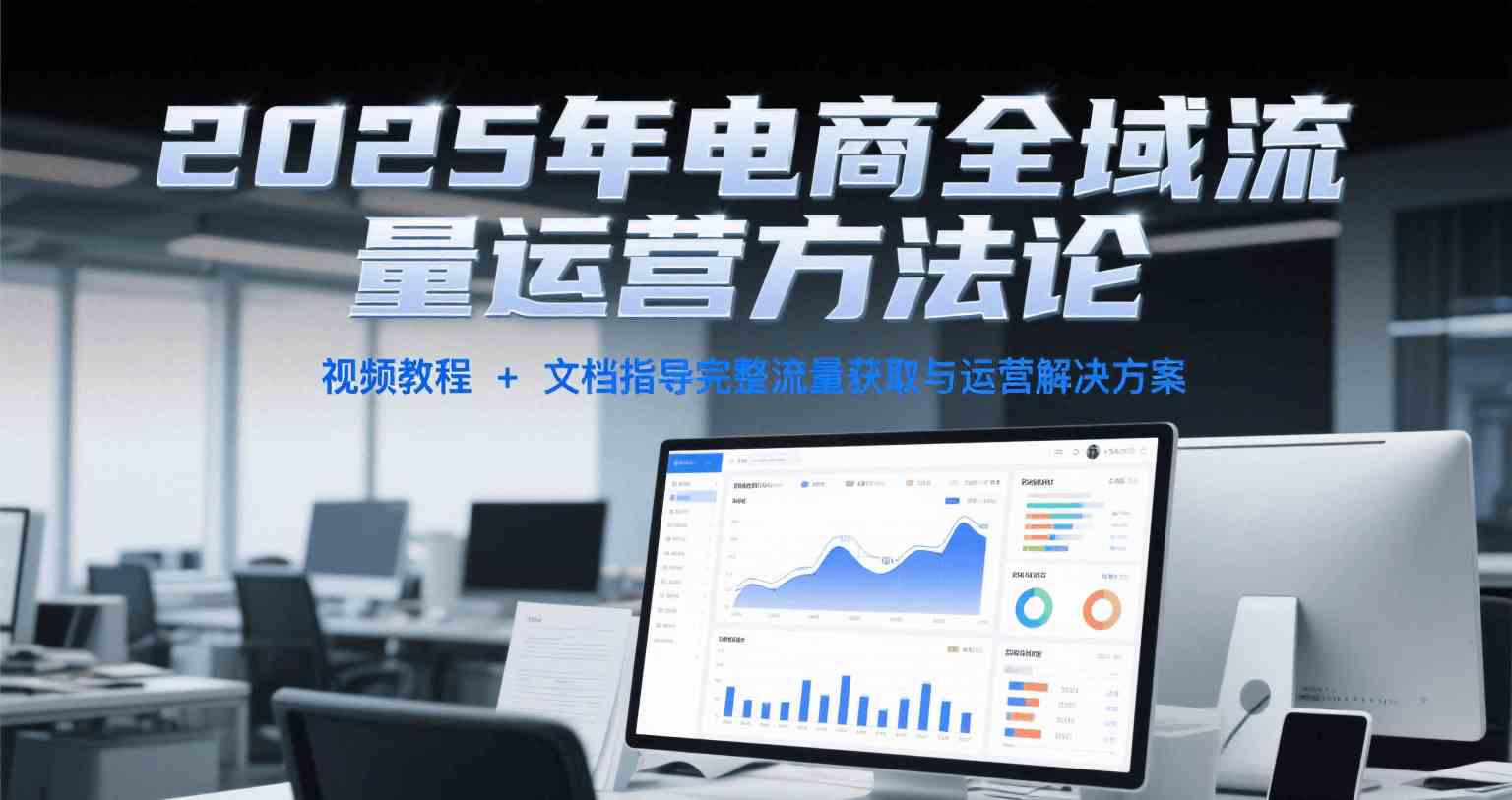 2025年电商全域流量运营方法论，视频教程+文档指导完整流量获取与运营解决方案-立业有术
