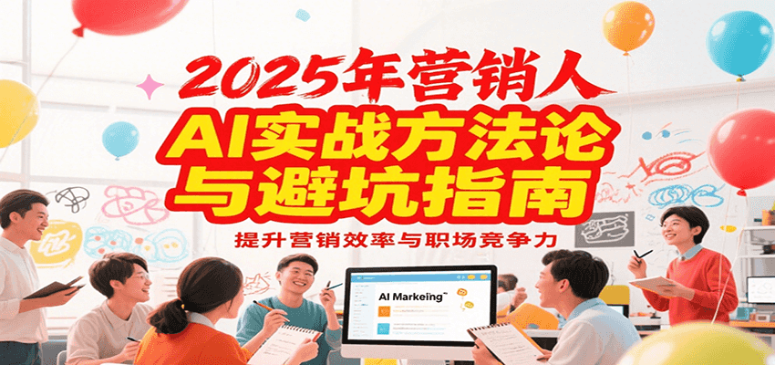 2025年营销实战方法论与避坑指南，利用AI提升营销效率与职场竞争力-立业有术