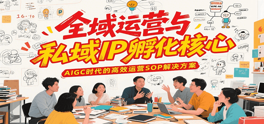 全域运营与私域IP孵化核心，AIGC时代的高效运营SOP解决方案-立业有术