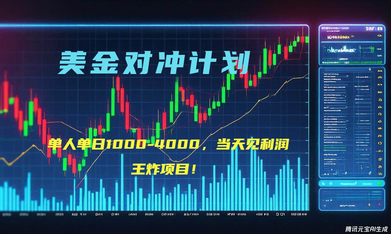 （15333期）2025年最暴力项目“美金先登计划”最新最强对冲战法，每日实际收益1K-4K-立业有术