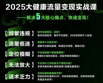 大健康流量全域新增长8.0，三月底线下课视频，大健康万亿蓝海，从类目突围到模式迭代-立业有术
