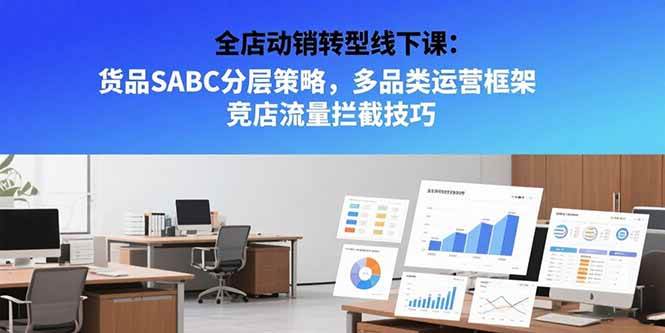 （15419期）全店动销转型线下课：货品SABC分层策略，多品类运营框架 竞店流量拦截技巧-立业有术
