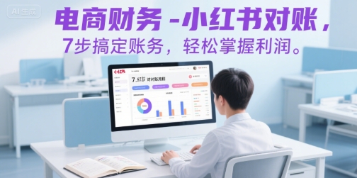 电商财务-小红书对账，7步搞定账务，轻松掌握利润-立业有术