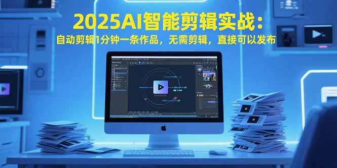 （15504期）2025AI智能剪辑实战：自动剪辑1分钟一条作品，无需剪辑，直接可以发布-立业有术