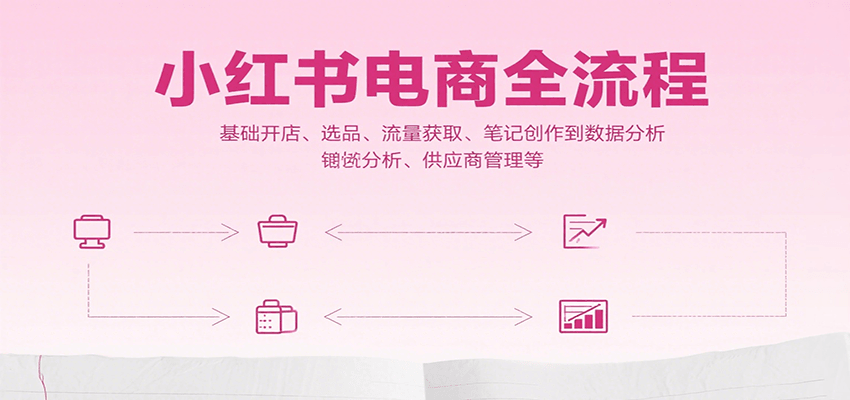 小红书电商全流程，基础开店、选品、流量获取、笔记创作到数据分析、供应商管理等-立业有术