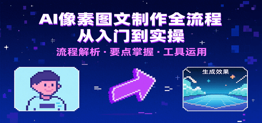 AI像素图文制作全流程：内容要点、文案选择及所用工具，助你快速入局-立业有术