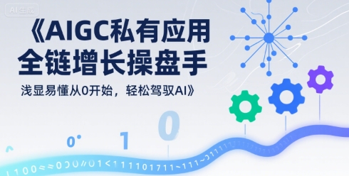 AIGC私有化应用全链增长操盘手，浅显易懂从0开始，轻松驾驭AI-立业有术