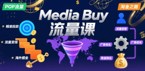 Media Buy之POP流量课，带你开启海外Media Buy淘金之路-立业有术
