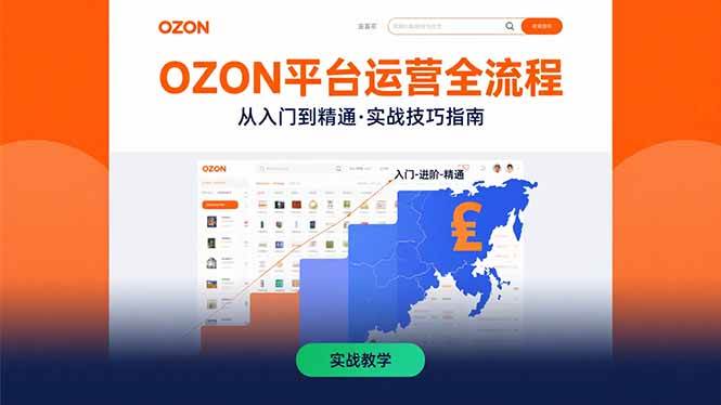 （15648期）OZON平台运营全流程：快速掌握OZON从入门到精通的实战技巧-立业有术
