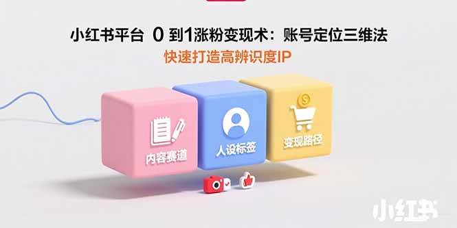 （15656期）小红书平台0到1涨粉变现术：账号定位三维法，快速打造高辨识度IP-立业有术
